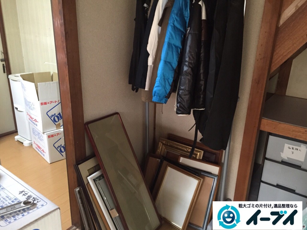 8月31日　羽曳野市で部屋の片付けに伴う家具処分や粗大ゴミの不用品回収をしました。写真2