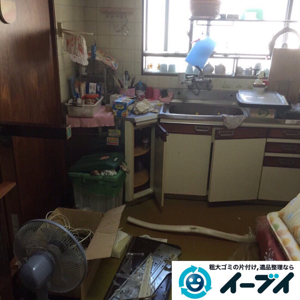 9月5日　大阪府堺市西区で引越しに伴う片付けと廃品や粗大ゴミの不用品回収。作業写真2