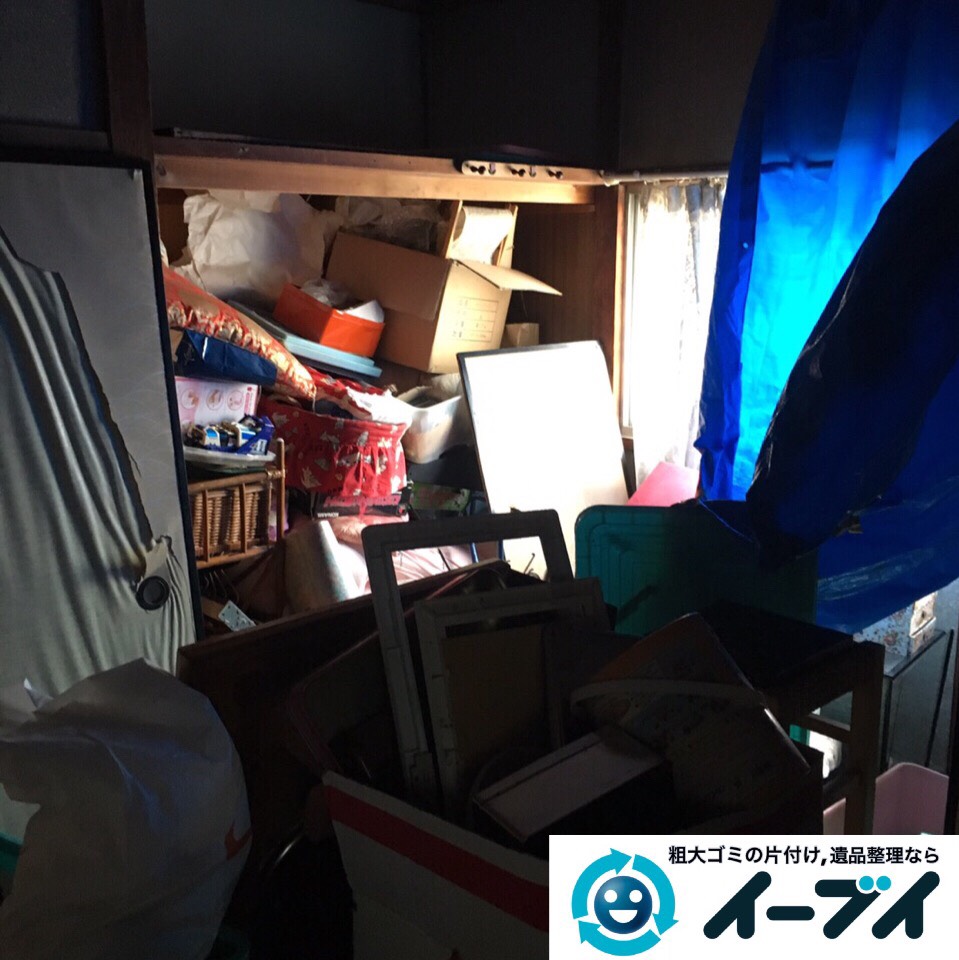 9月6日　大阪市堺市美原区で遺品整理に伴う家具や粗大ゴミの部屋の片付けをしました。写真1
