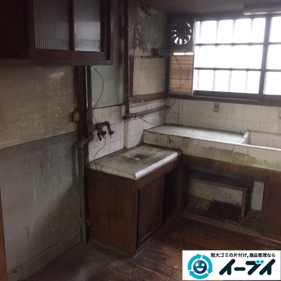 9月25日　大阪府大阪市浪速区で冷蔵庫やキッチン周りの不用品回収をしました。  写真2