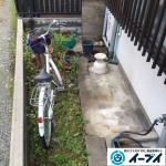 大阪府箕面市で庭の自転車や植木鉢など粗大ゴミの不用品回収をしました。