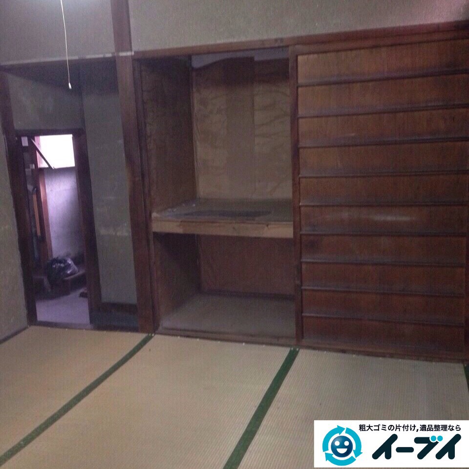 9月26日　大阪府河内長野市で一軒家の片付けに伴う家具や粗大ゴミの不用品回収をしました。写真1