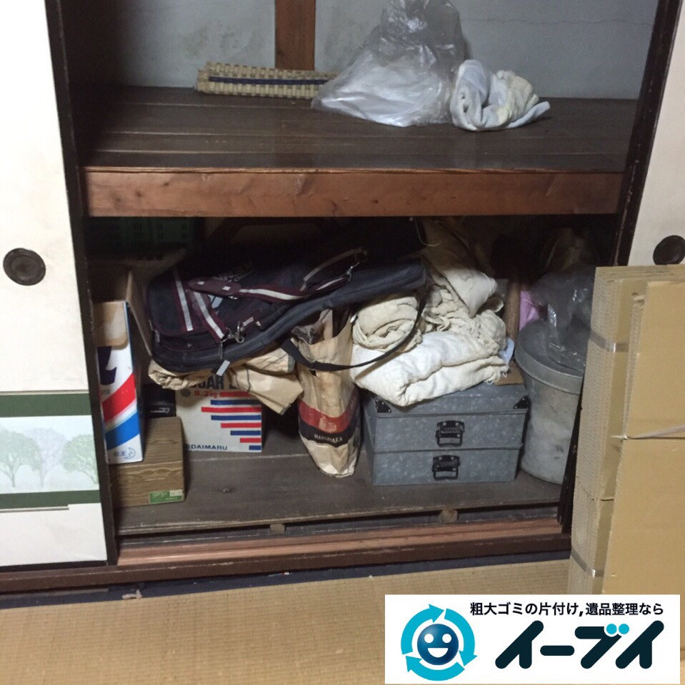 9月18日　大阪府大阪市大正区で押し入れの廃品や不用品回収をしました。写真1