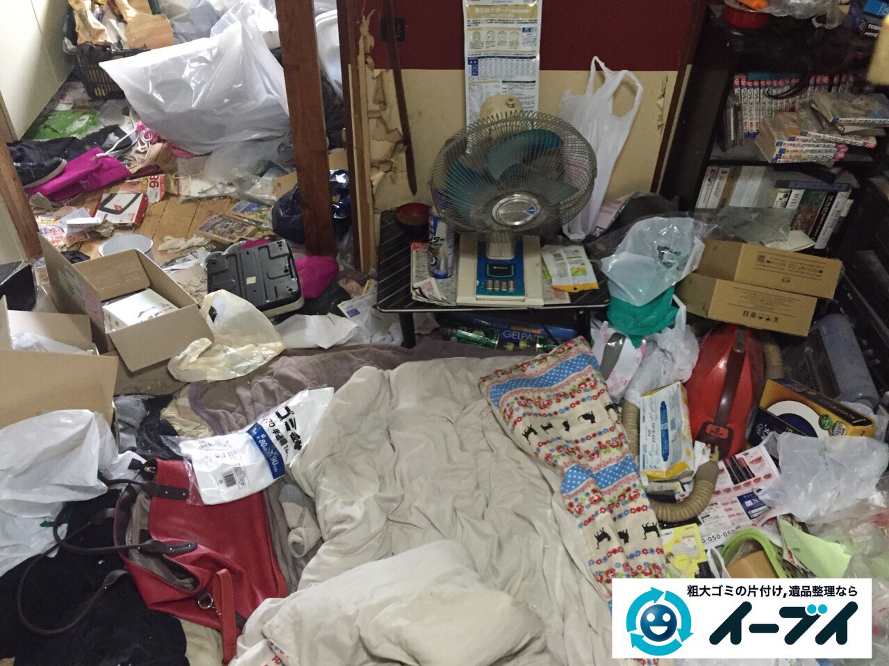 10月17日　大阪府豊中市で汚部屋、ゴミ屋敷の片付けをイーブイにご依頼いただきました。写真3