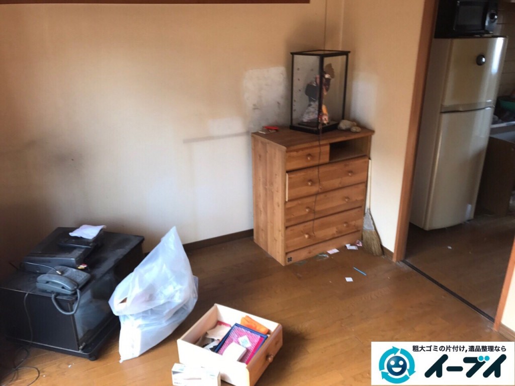 2017年1月30日大阪府大阪市城東区で遺品整理の依頼を受け家具や生活用品の片付け処分をしました。写真4