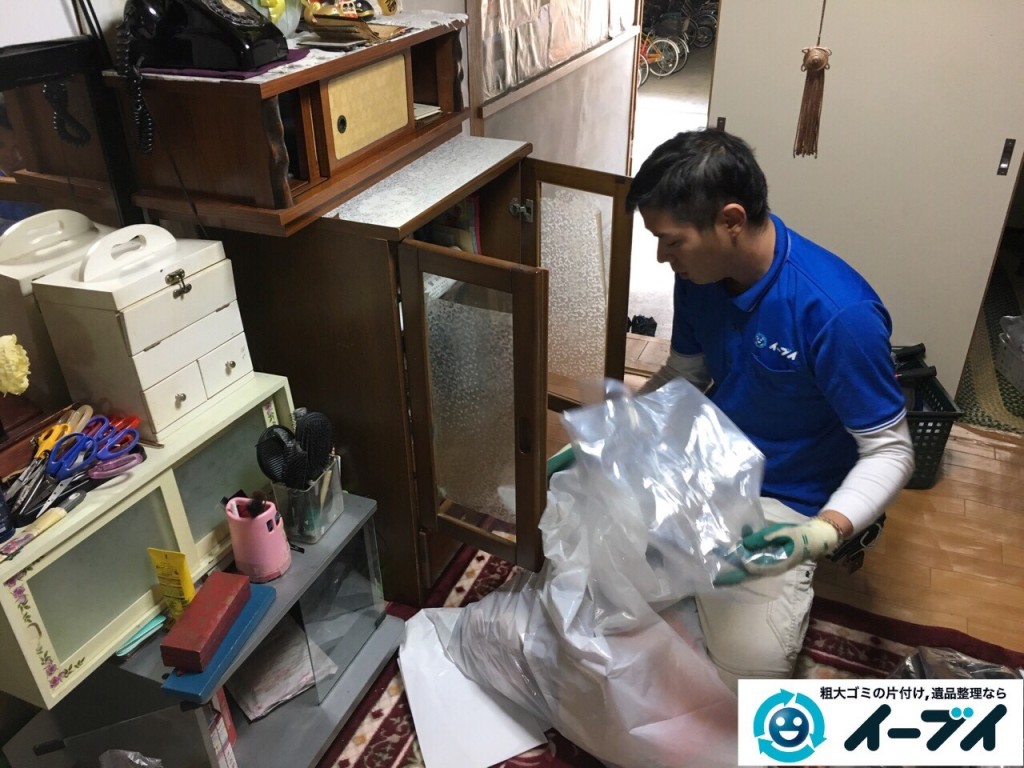 2017年1月31日大阪府大阪市淀川区で遺品整理に伴い遺品の処分や生活ゴミの片付けを行いました。写真3