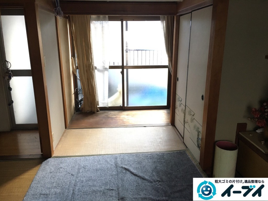 12月5日　大阪府大阪市都島区で遺品整理に伴う家具や粗大ゴミの片付けをしました。写真1