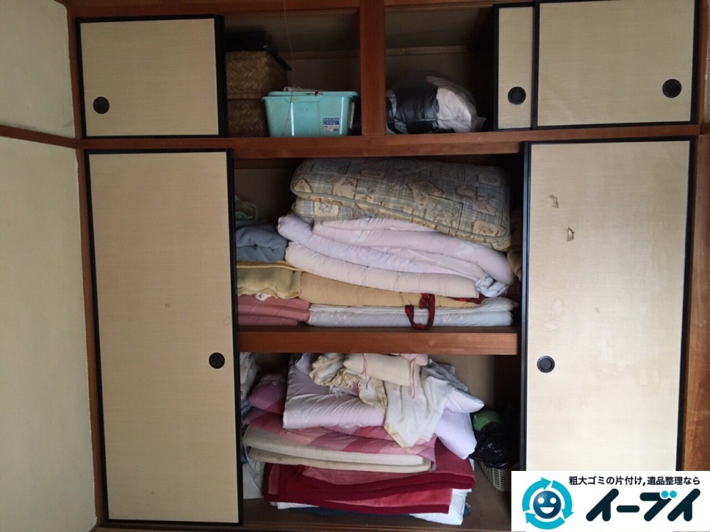 1月9日　大阪府大阪市福島区で遺品整理に伴う布団や嫁入りタンスの家具処分をしました。写真3