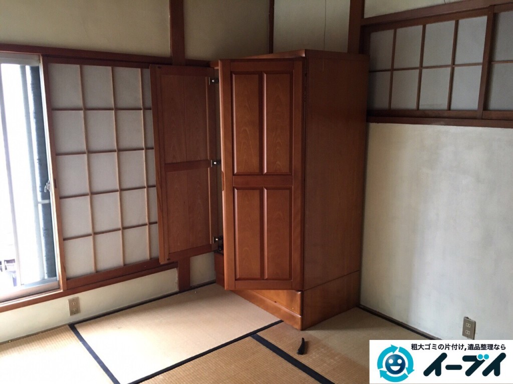 1月9日　大阪府大阪市福島区で遺品整理に伴う布団や嫁入りタンスの家具処分をしました。写真1