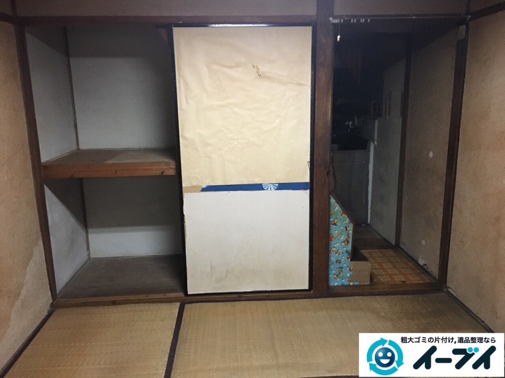 2017年1月29日大阪府門真市で遺品整理に伴い家具処分や生活用品の処分をしました。写真6