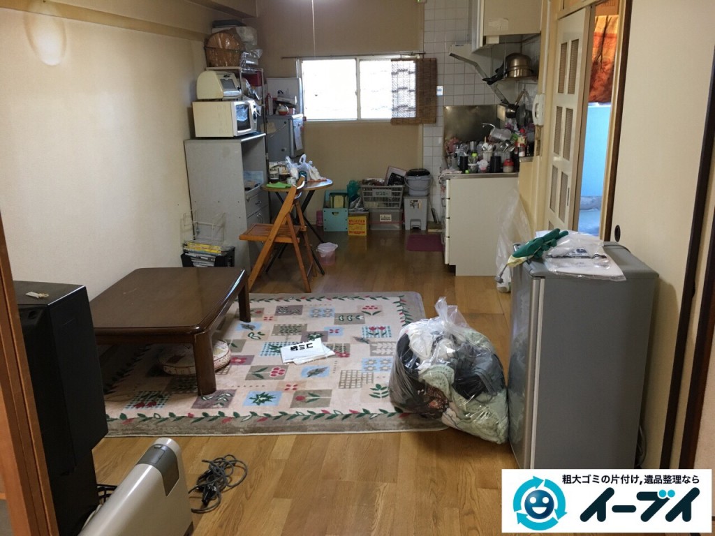 2017年2月8日大阪府富田林市で引っ越しに伴い家具や生活ゴミの不用品回収をしました。写真6