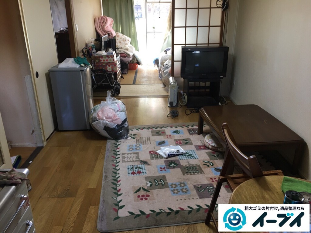 2017年2月8日大阪府富田林市で引っ越しに伴い家具や生活ゴミの不用品回収をしました。写真5