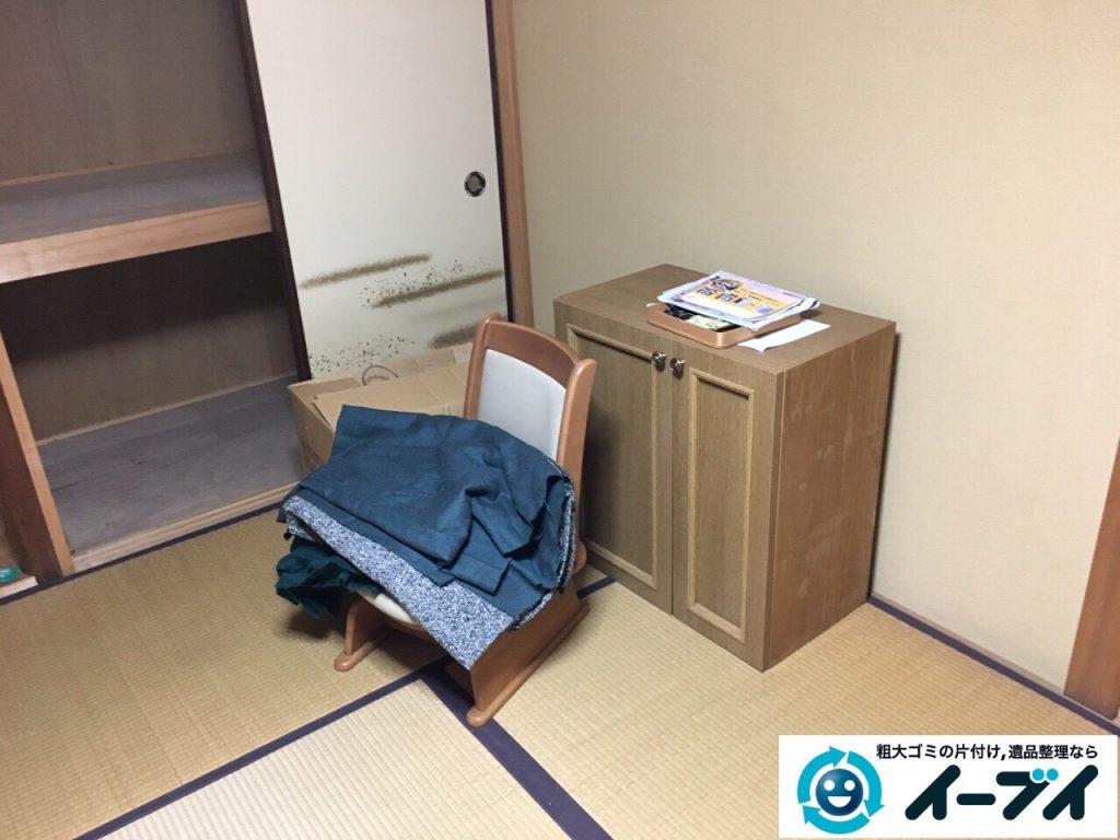 2017年5月9日大阪府大阪市此花区で座卓や座椅子など粗大ゴミの不用品回収をしました。写真5