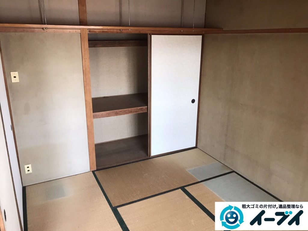2017年5月15日大阪府豊中市で遺品整理のご依頼を受け家具や粗大ゴミの処分をしました。写真1