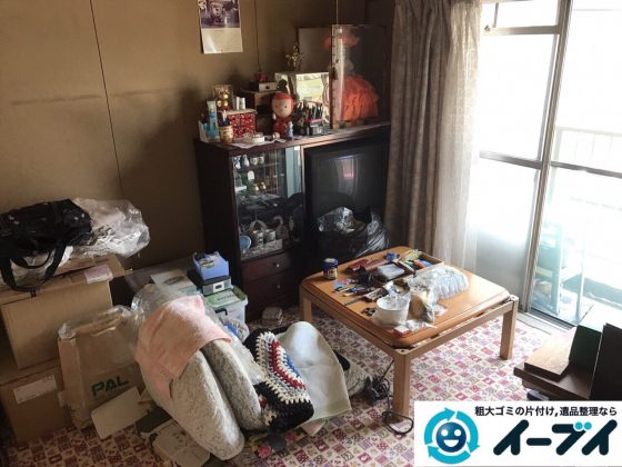 2017年8月1日大阪府守口市で遺品整理の依頼を受け片付け作業をしました。写真