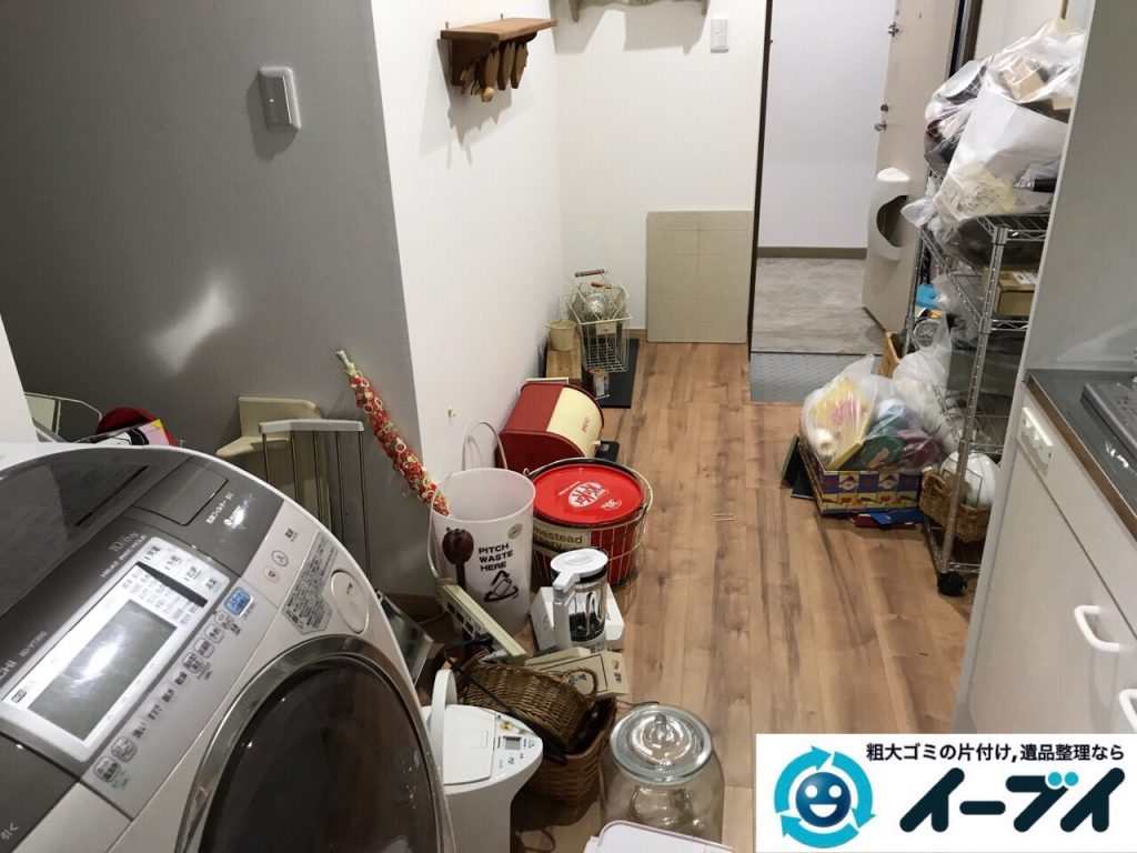 2017年8月22日大阪府東大阪市で洗濯機や家具等の粗大ゴミの不用品回収をしました。写真5