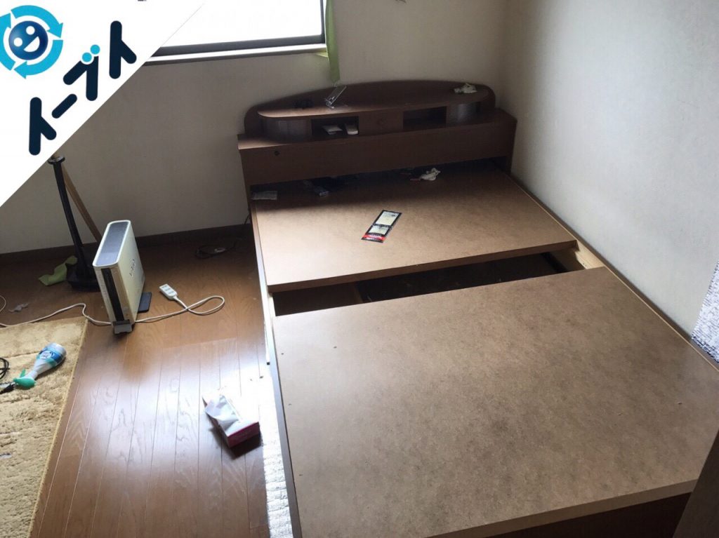 2017年10月9日大阪府堺市東区で部屋の断捨離に伴いベッドや健康器具の不用品回収をしました。写真6