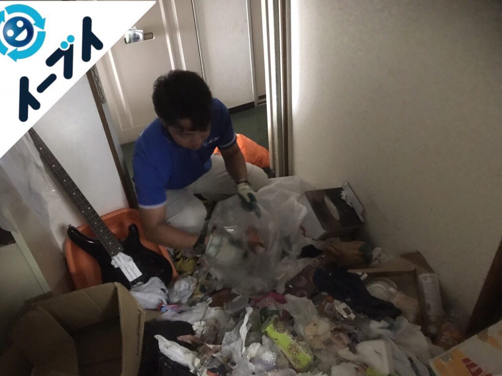 2017年10月30日大阪府高槻市で汚部屋状態のゴミ屋敷の片付けをしました。写真2