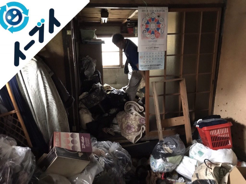 2017年12月26日大阪府大阪市大正区で生活用品が散乱したゴミ屋敷の片付け処分をしました。写真2