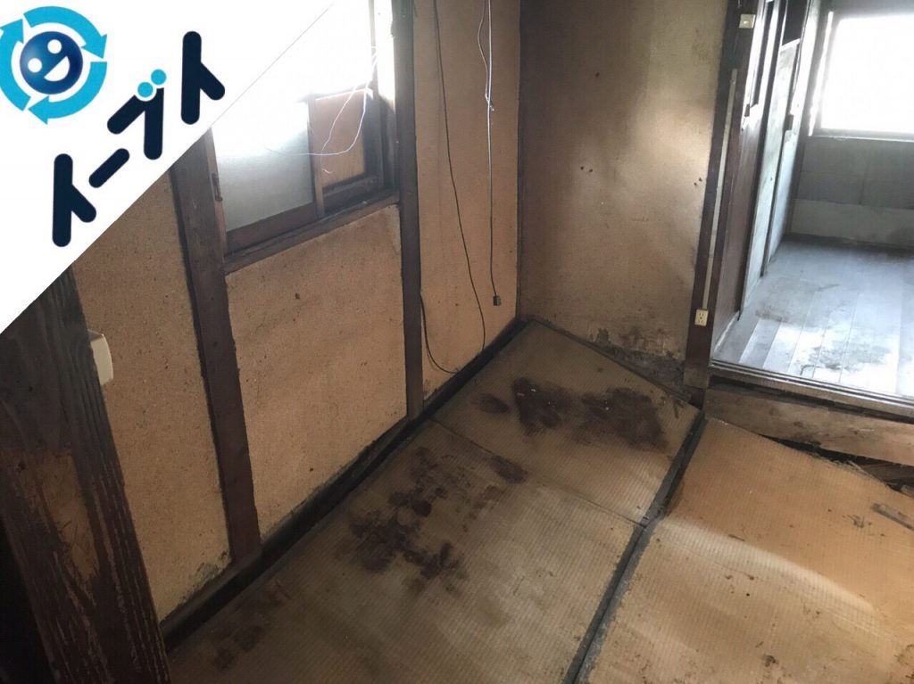 2017年12月5日大阪府大阪市西成区で隠れゴミ屋敷と呼ばれる汚部屋の片付け処分。写真4