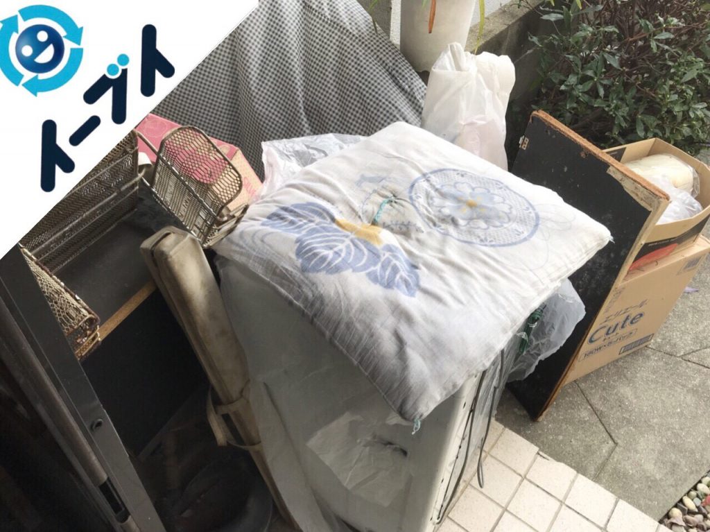2017年12月17日大阪府東大阪市で洗濯機や布団など家具処分で不用品回収をしました。写真4