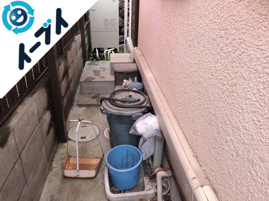 2018年2月4日大阪府茨木市で玄関の植木鉢や廃品の不用品回収をしました。写真3