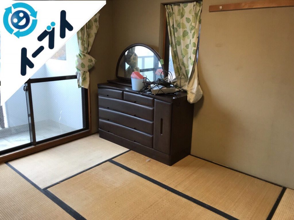 2018年4月17日大阪府三島郡島本町で荷物が散乱したゴミ屋敷状態の部屋を片付けました。写真2