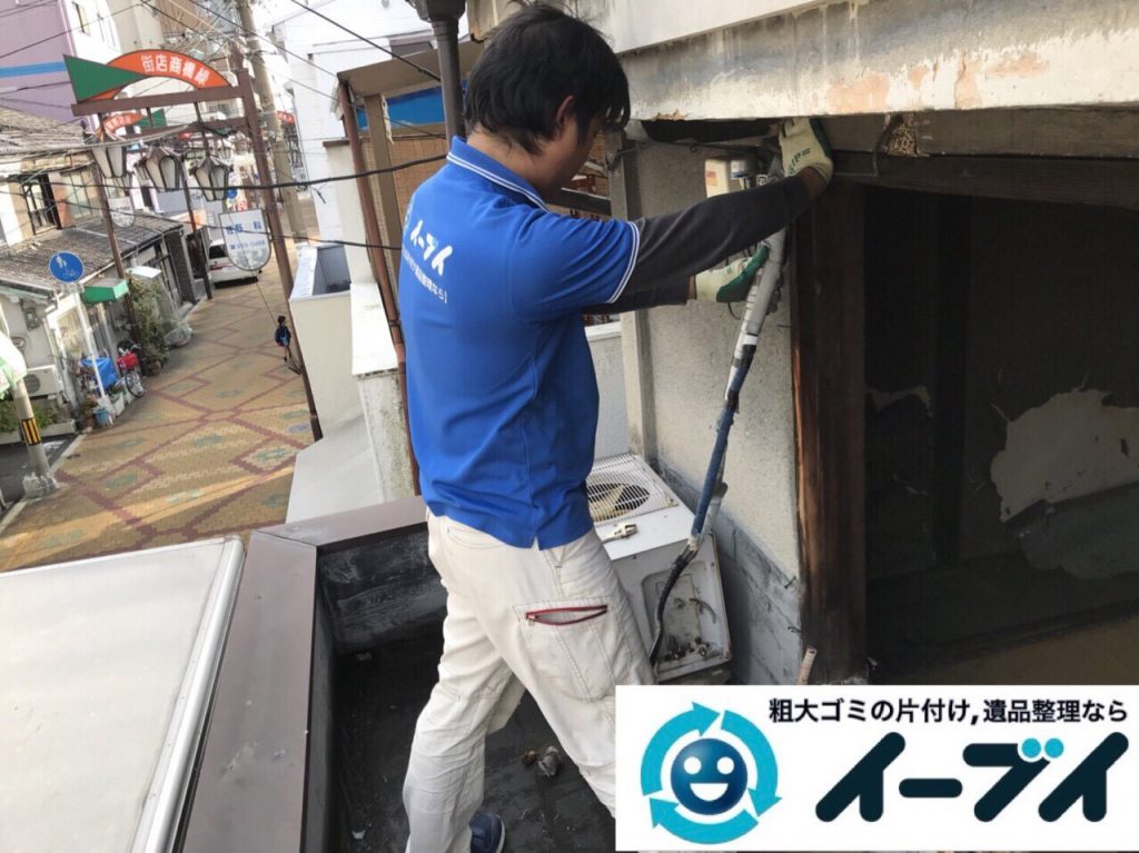 2018年4月14日大阪府大阪市東淀川区でクーラーや日本人形など不用品回収をしました。写真2
