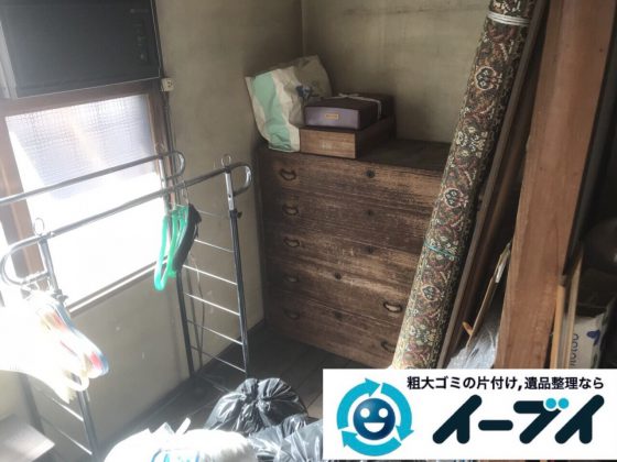 2018年4月11日大阪府大阪市都島区で物置の廃材や廃品の不用品回収をしました。写真3