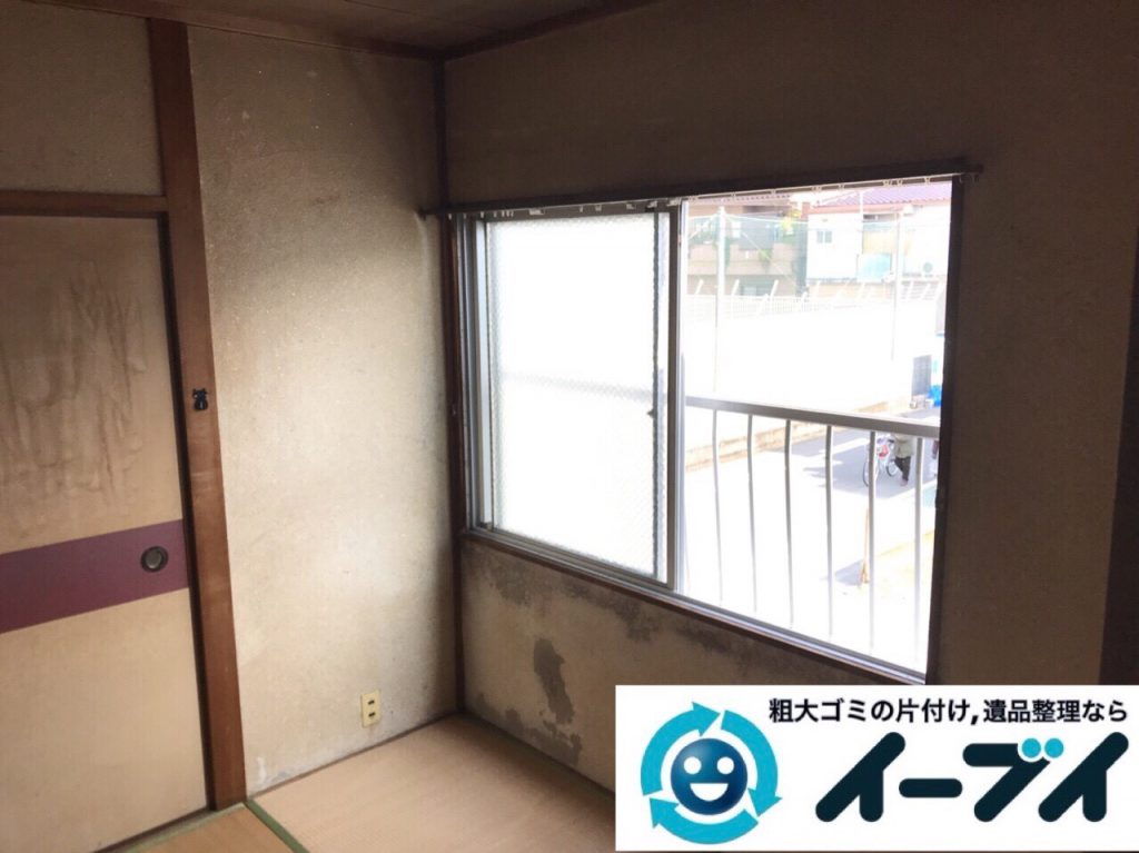 2018年6月15日大阪府大阪市淀川区で食器棚や食器、浴室の片付けで粗大ゴミの処分。写真2