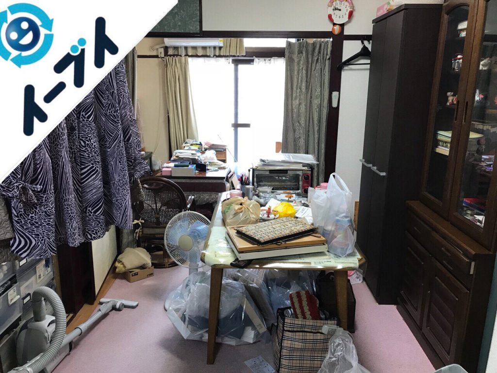 2018年8月29日大阪府岸和田市で引越しに伴い絨毯や食器棚など不用品回収と片付け作業。写真3