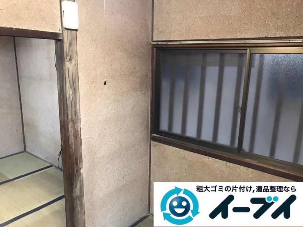 2018年11月14日大阪府堺市北区でギフトボックスや生活雑貨の片付けと不用品回収作業。写真1