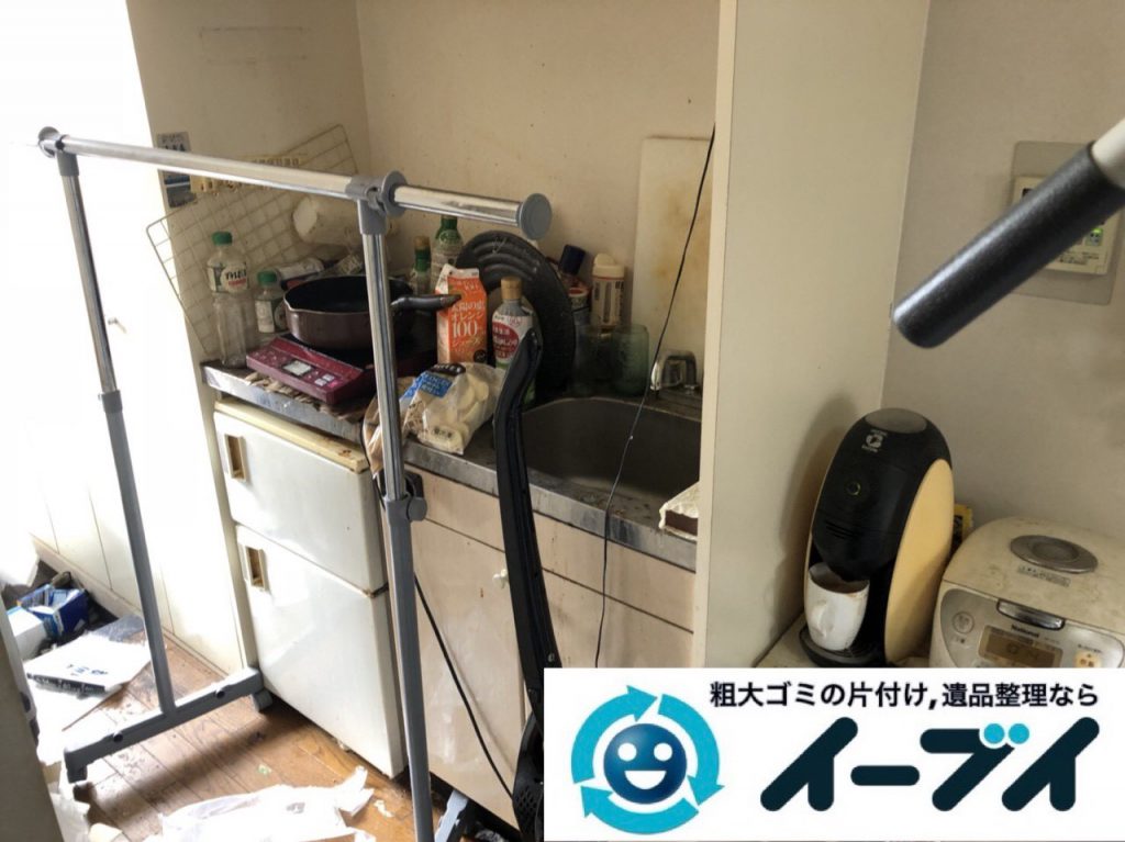 2018年11月23日大阪府東大阪市で退去に伴いゴミ屋敷の片付け生活用品など一式処分しました。写真4