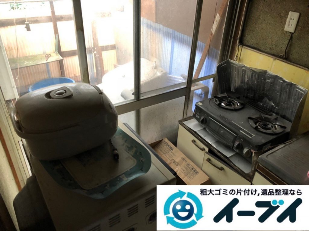 2019年1月15日大阪府大阪市城東区で洗濯機などの不用品回収のご依頼。写真1