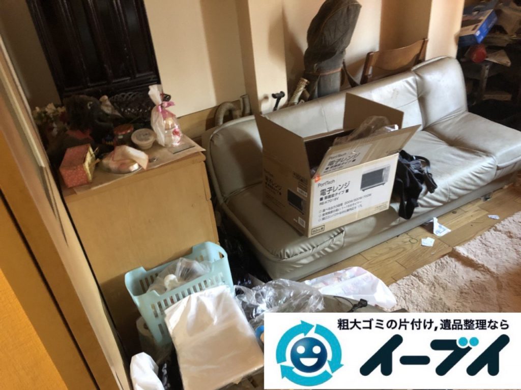 2019年1月16日大阪府大阪市大正区でお部屋の家具や家電などまるごと片付けさせていただきました。写真3