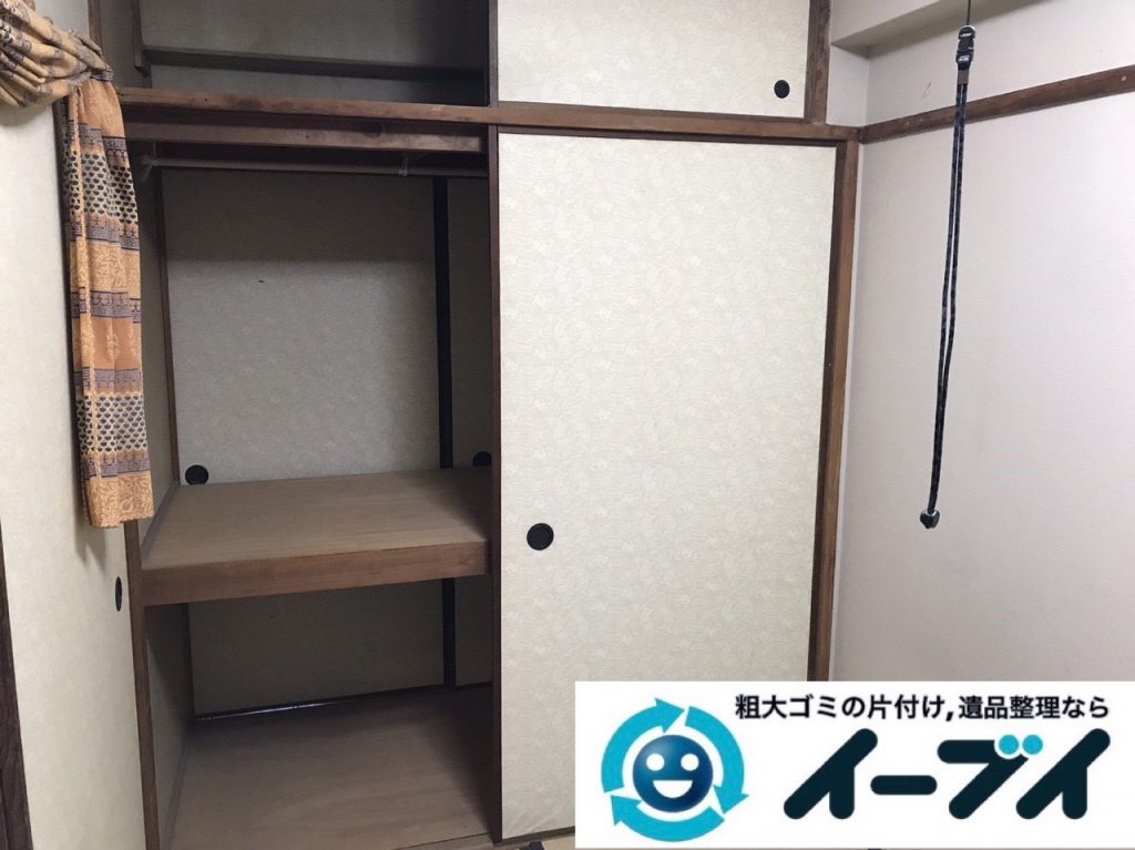 2019年１月１２日大阪府大阪市中央区でベッドの大型家具処分などの不用品回収。写真5