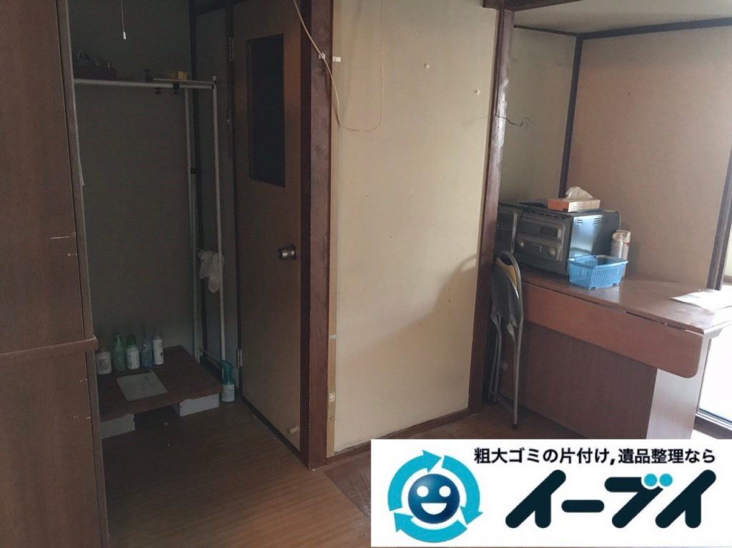 2019年1月17日大阪府大阪市北区でテーブルや冷蔵庫の不用品回収。写真2