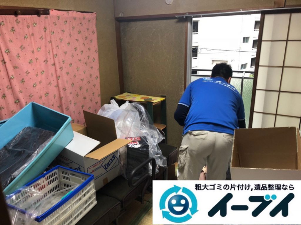 2019年２月1３日大阪府摂津市でベッドの大型家具などの不用品回収。写真3
