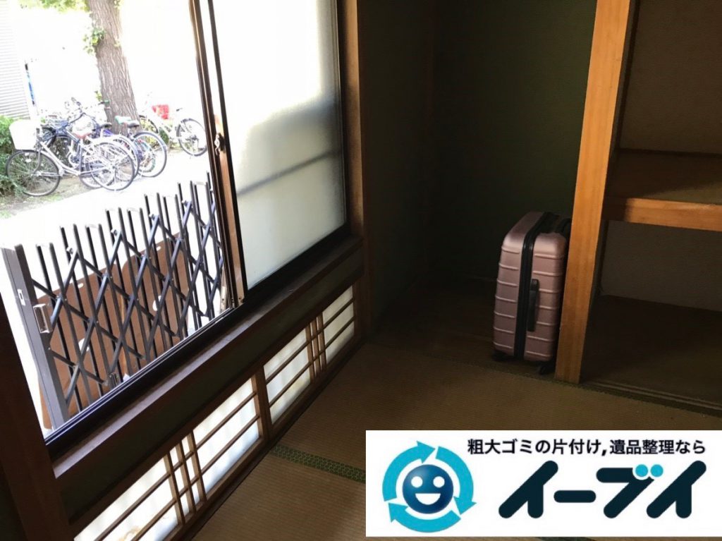 2019年２月26日大阪府交野市で押し入れの片付けや収納棚の家具処分をさせていただきました。写真2