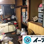 大阪府堺市中区で生活ゴミや生活用品などが散乱し、ゴミ屋敷化した汚部屋の片付け作業。