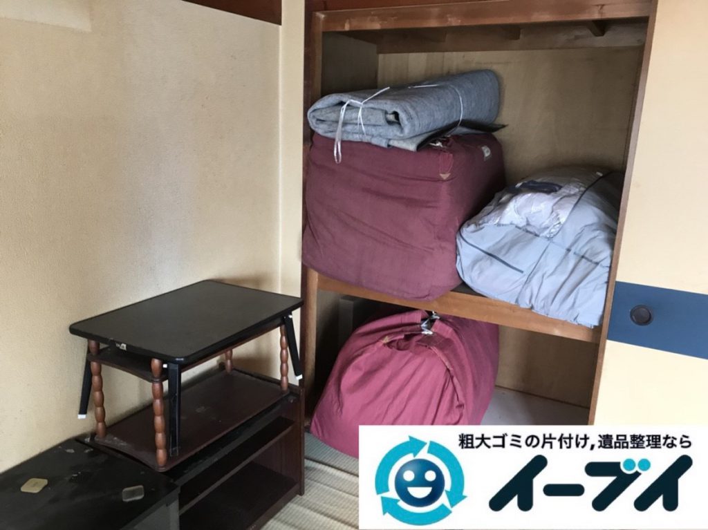 2019年3月29日大阪府大阪市城東区で部屋一室の不用品回収作業。写真3