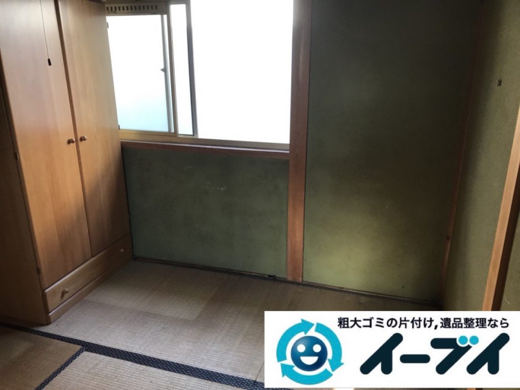 2019年4月15日大阪府堺市北区で婚礼家具や大型家具の不用品回収。写真2