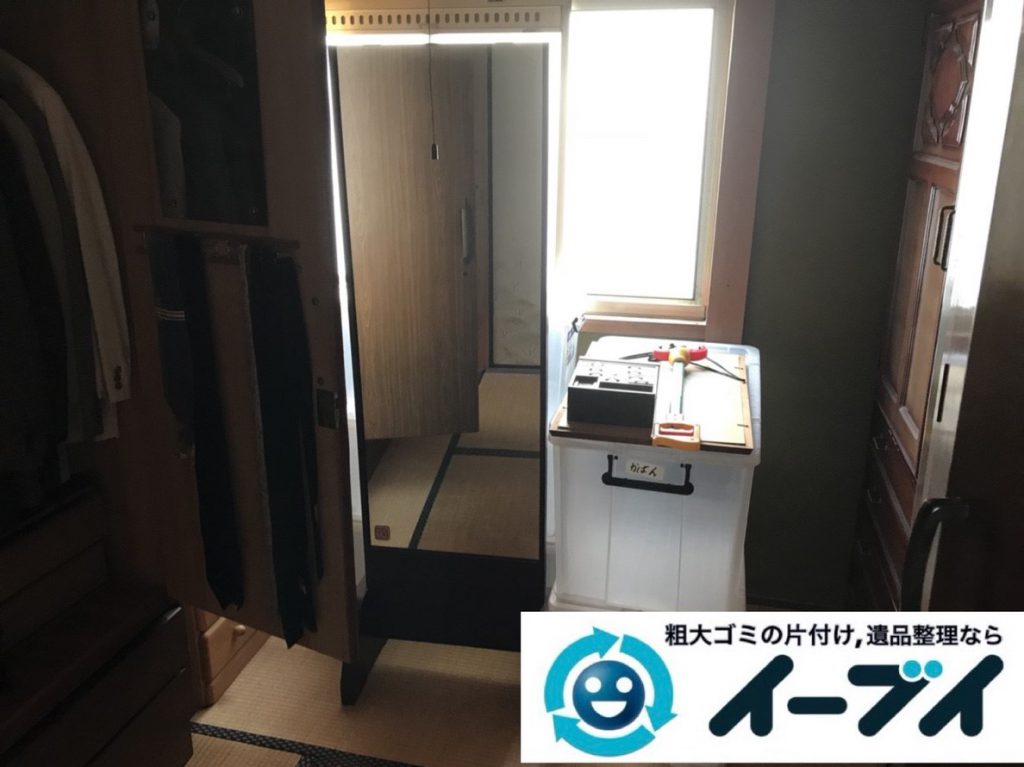 2019年4月15日大阪府堺市北区で婚礼家具や大型家具の不用品回収。写真1