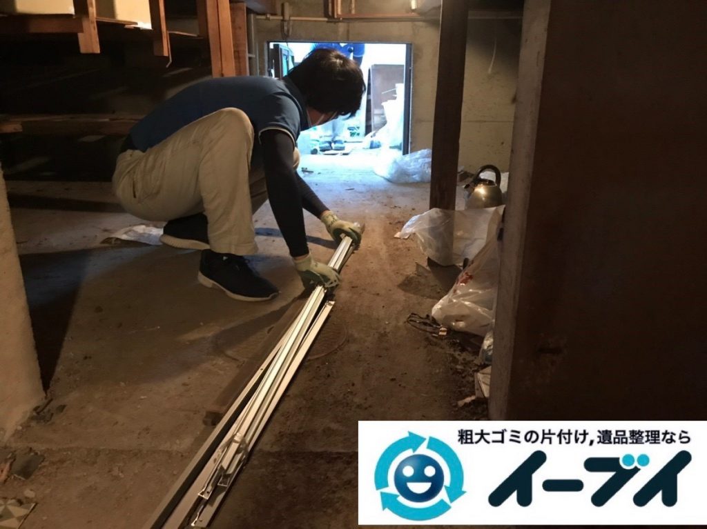 2019年6月27日大阪府大阪市阿倍野区お家の地下に置いている不用品回収。写真5