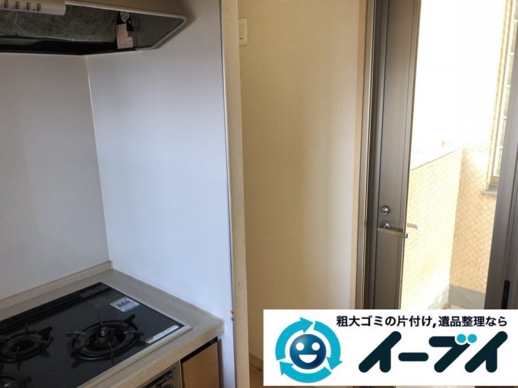 2019年6月6日大阪府高槻市で退去に伴い食器棚や冷蔵庫の大型粗大ゴミ処分。写真4