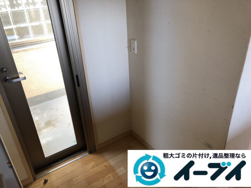 2019年6月6日大阪府高槻市で退去に伴い食器棚や冷蔵庫の大型粗大ゴミ処分。写真2