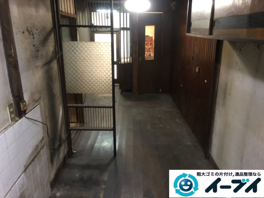 2019年8月8日大阪府城東区で食器棚の大型家具や冷蔵庫の大型家電の不用品回収。写真6