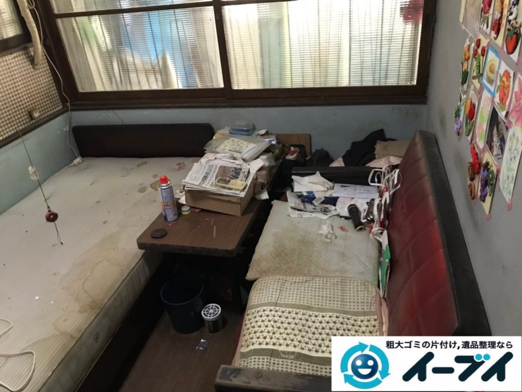 2019年8月8日大阪府城東区で食器棚の大型家具や冷蔵庫の大型家電の不用品回収。写真3