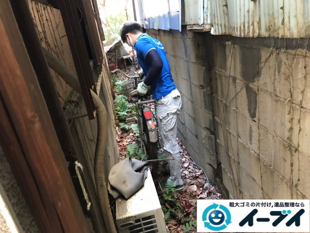 2019年7月24日大阪府四条畷市でお庭やガレージの不用品回収。写真3