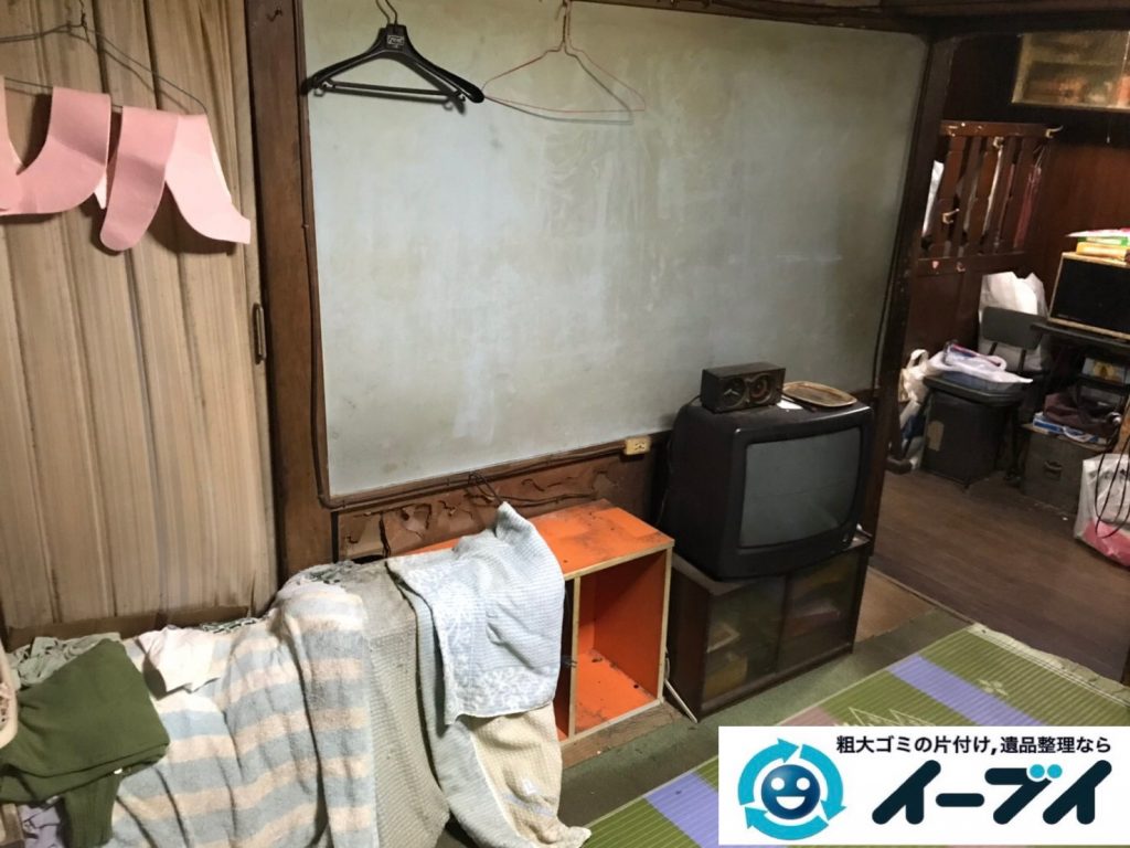 2019年8月14日大阪府大阪市天王寺区で引越しに伴いお家の不用品を回収させていただきました。写真3